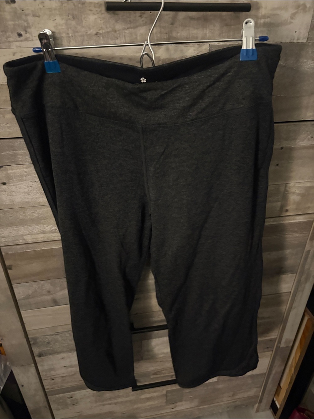 Tuff Athletics Dark Charcoal Gray Capris